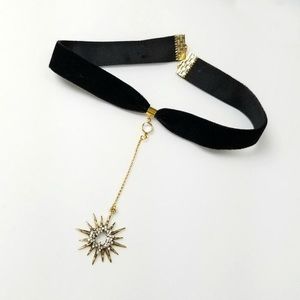 Frasier Sterling Velvet Starburst Choker!